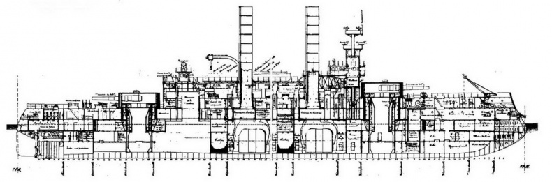 Иллюстрация к книге — Броненосцы Соединенных Штатов Америки "Мэн", "Техас", "Индиана", "Массачусетс", "Орегон" и "Айова" [pic_61.jpg]