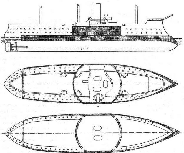 Иллюстрация к книге — Броненосцы типа “Редутабль" (1871-1921) [img_22.jpg]