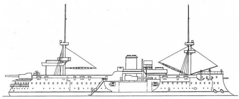 Иллюстрация к книге — Броненосцы типа “Редутабль" (1871-1921) [img_49.jpg]
