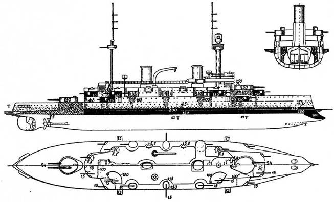 Иллюстрация к книге — Броненосцы типа «Кайзер» [pic_3.jpg]