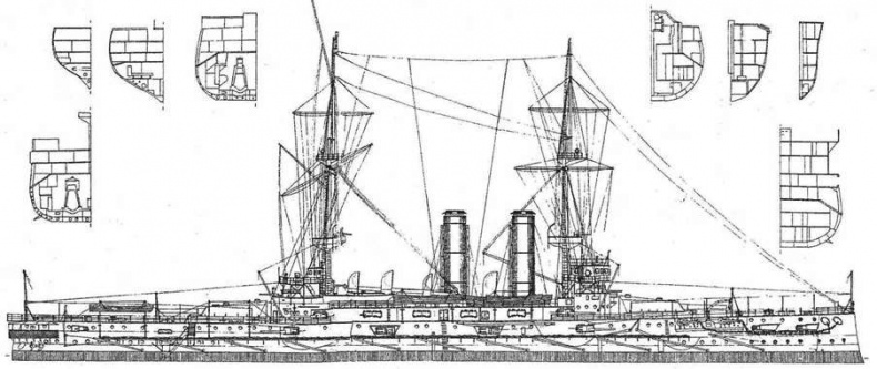 Иллюстрация к книге — Броненосцы типа «Канопус», 1896–1922 гг. [pic_58.jpg]