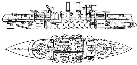 Иллюстрация к книге — Броненосцы Японии. [pic_13.jpg]