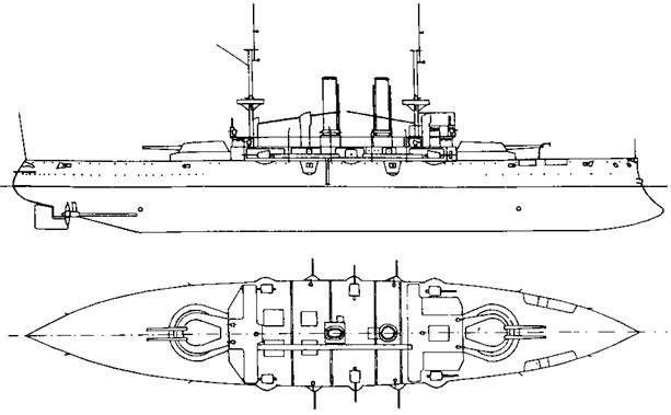 Иллюстрация к книге — Броненосцы Японии. [pic_21.jpg]