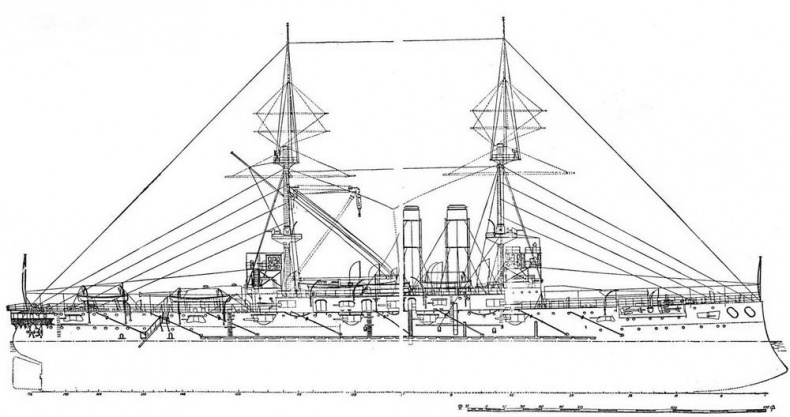 Иллюстрация к книге — Броненосцы Японии. [pic_34.jpg]