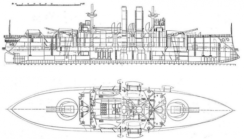 Иллюстрация к книге — Броненосцы Японии. [pic_35.jpg]