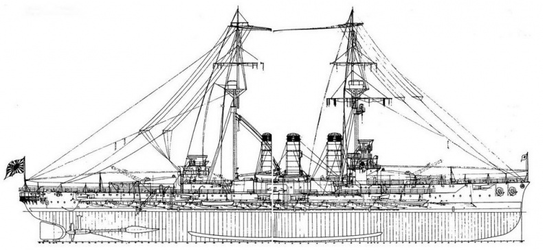 Иллюстрация к книге — Броненосцы Японии. [pic_78.jpg]