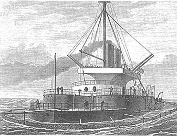 Иллюстрация к книге — Брустверно-башенные броненосцы “Глаттон”, “Девастейшен”, “Тандерер” и “Дредноут”. 1868-1908 гг. [img_30.jpg]