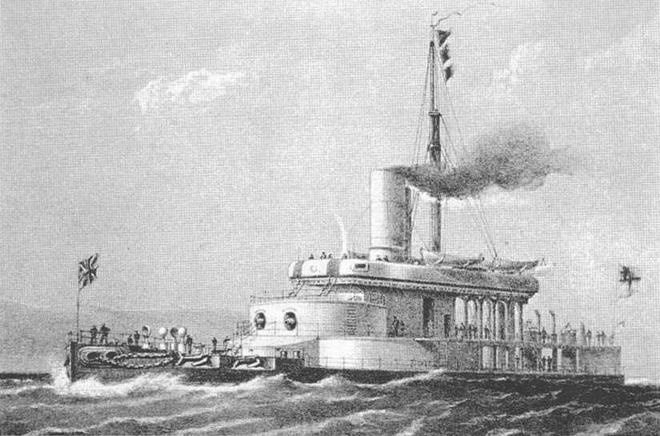 Иллюстрация к книге — Брустверно-башенные броненосцы “Глаттон”, “Девастейшен”, “Тандерер” и “Дредноут”. 1868-1908 гг. [img_51.jpg]