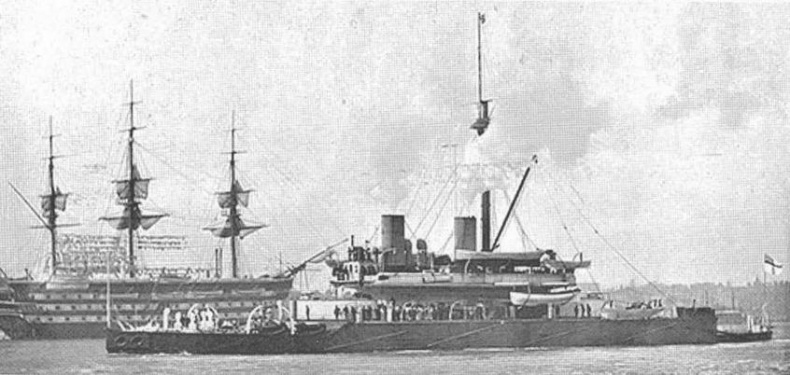 Иллюстрация к книге — Брустверно-башенные броненосцы “Глаттон”, “Девастейшен”, “Тандерер” и “Дредноут”. 1868-1908 гг. [img_65.jpg]