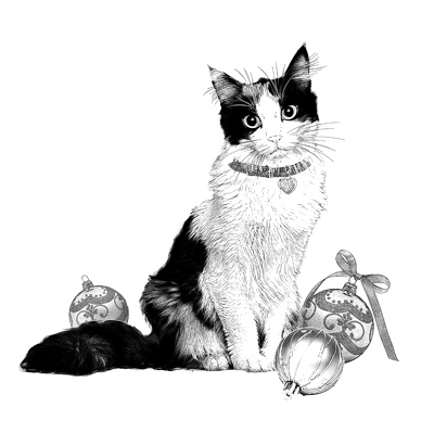 Иллюстрация к книге — Рождество в кошачьем кафе [i_001.jpg]