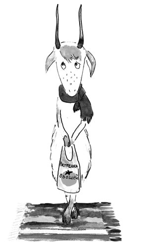 Иллюстрация к книге — Один год из жизни козы Фроси Помидоркиной [i_001.jpg]