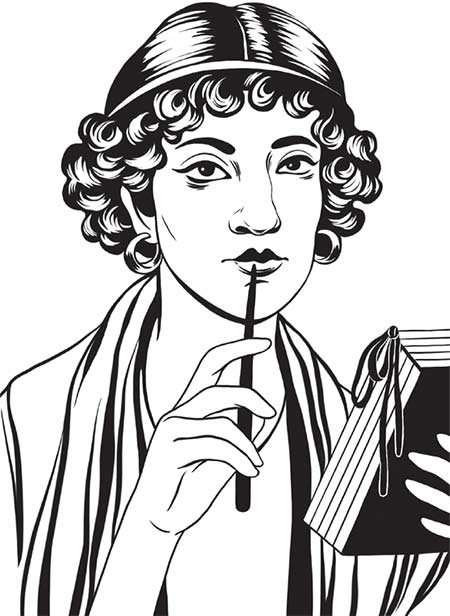 Иллюстрация к книге — Как бы поступила Клеопатра? Как великие женщины решали ежедневные проблемы. От Фриды Кало до Анны Ахматовой [i_036.jpg]