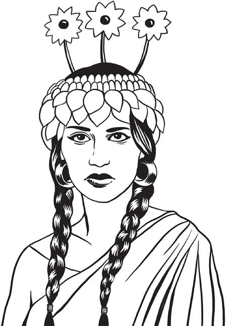 Иллюстрация к книге — Как бы поступила Клеопатра? Как великие женщины решали ежедневные проблемы. От Фриды Кало до Анны Ахматовой [i_049.jpg]