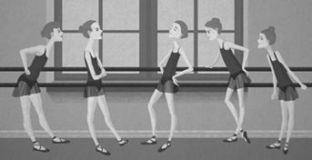 Иллюстрация к книге — Шесть балерин на одного папу  [b00000705.jpg]