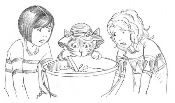 Иллюстрация к книге — Котёнок Кэти, или Сокровище песчаного замка [block_001128102.jpg_1.jpg]