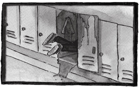 Иллюстрация к книге — Школа Жуткинса. Шкафчик съел Люси! [i_001.jpg]