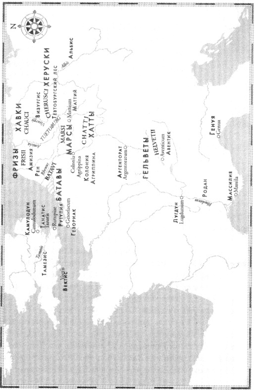 Иллюстрация к книге — Веспасиан. Павший орел Рима [karta.jpg]