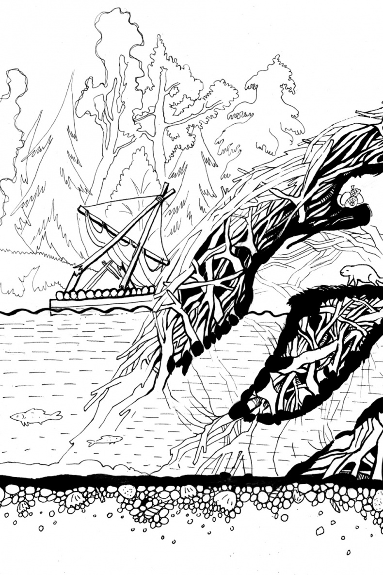 Иллюстрация к книге — Бурундучок по имени Сим. Сим – мореход  [i_004.jpg]