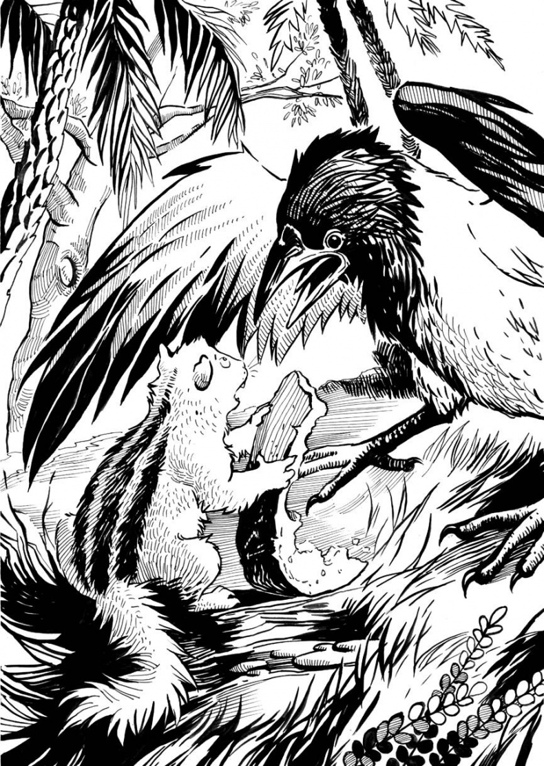 Иллюстрация к книге — Бурундучок по имени Сим. Сим и великаны [i_003.jpg]