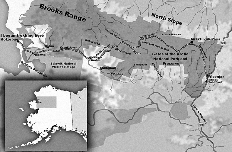 Иллюстрация к книге — Один человек, две собаки и 600 миль на краю света. Опасное путешествие за мечтой [i_001.jpg]