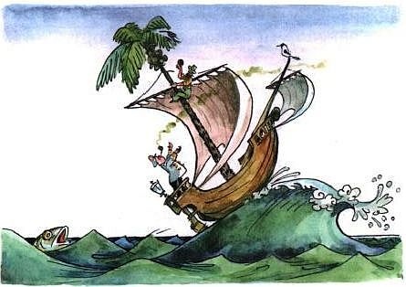 Иллюстрация к книге — Приключения капитана Врунгеля [pict-20.jpg]