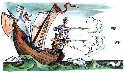 Иллюстрация к книге — Приключения капитана Врунгеля [pict-54.jpg]