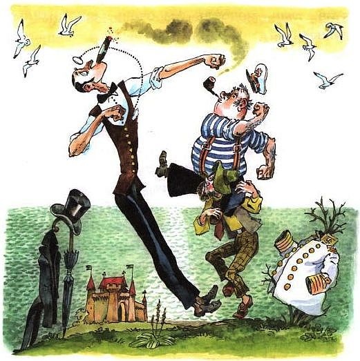 Иллюстрация к книге — Приключения капитана Врунгеля [pict-57.jpg]