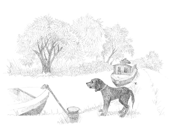 Иллюстрация к книге — Щенок Фред, или Уплывший дом [block_001144113.jpg]