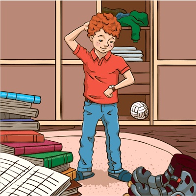 Иллюстрация к книге — Тайм-менеджмент для школьника. Как Федя Забывакин учился временем управлять [i_001.jpg]