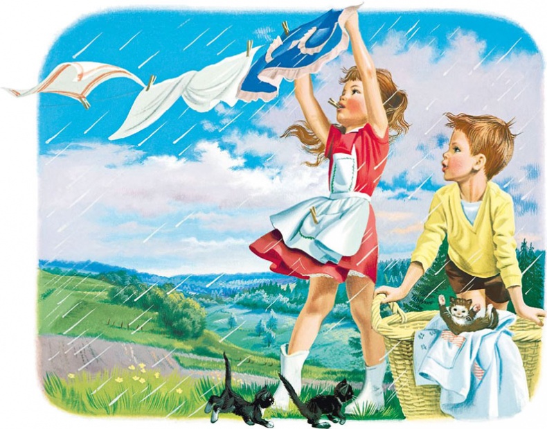 Иллюстрация к книге — Маруся помогает маме: На кухне. Дома [i_013.jpg]