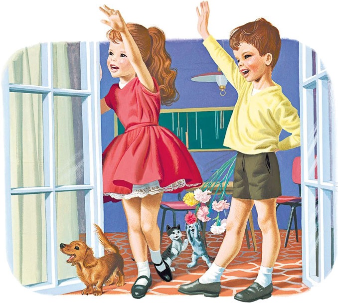 Иллюстрация к книге — Маруся помогает маме: На кухне. Дома [i_019.jpg]