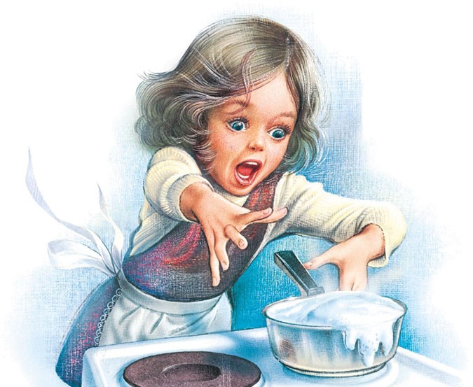 Иллюстрация к книге — Маруся помогает маме: На кухне. Дома [i_027.jpg]