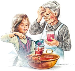 Иллюстрация к книге — Маруся помогает маме: На кухне. Дома [i_037.jpg]