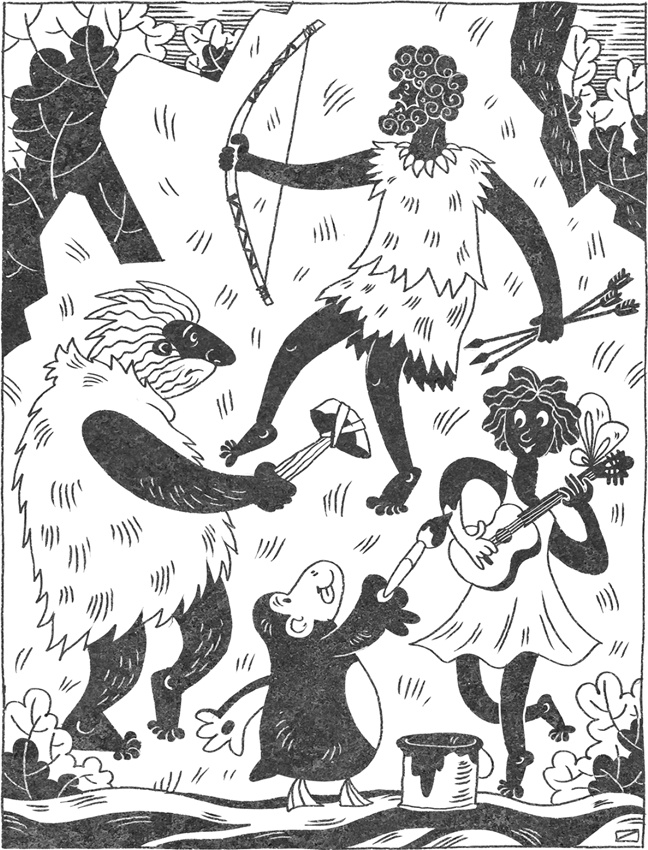 Иллюстрация к книге — Странная обезьяна. Куда делась шерсть и почему люди разного цвета [i_084.jpg]