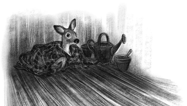 Иллюстрация к книге — Оленёнок Крапинка, или Бархатистый носик [i_046.jpg]