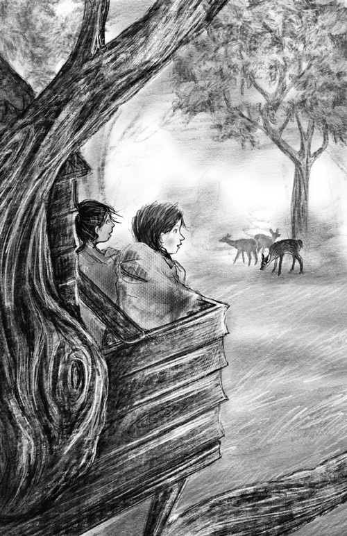 Иллюстрация к книге — Оленёнок Крапинка, или Бархатистый носик [i_068.jpg]