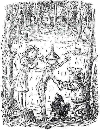 Иллюстрация к книге — Все приключения Элли и Тотошки. Волшебник Изумрудного города. Урфин Джюс и его деревянные солдаты. Семь подземных королей [i_026.jpg]