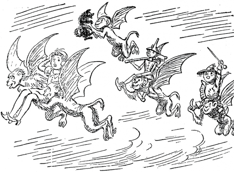 Иллюстрация к книге — Все приключения Элли и Тотошки. Волшебник Изумрудного города. Урфин Джюс и его деревянные солдаты. Семь подземных королей [i_047.jpg]