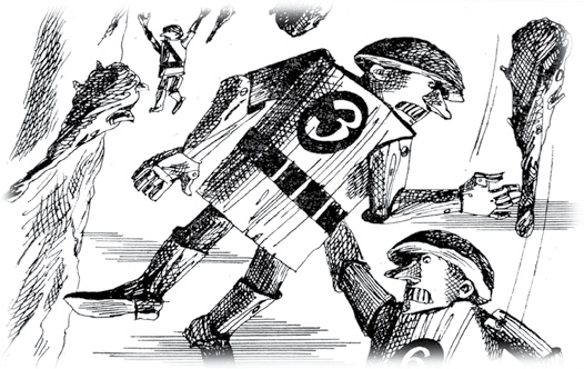 Иллюстрация к книге — Все приключения Элли и Тотошки. Волшебник Изумрудного города. Урфин Джюс и его деревянные солдаты. Семь подземных королей [i_061.jpg]