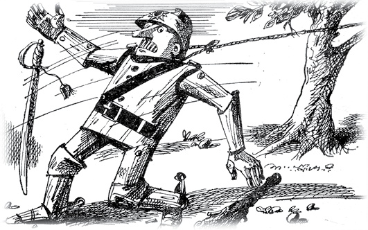 Иллюстрация к книге — Все приключения Элли и Тотошки. Волшебник Изумрудного города. Урфин Джюс и его деревянные солдаты. Семь подземных королей [i_082.jpg]