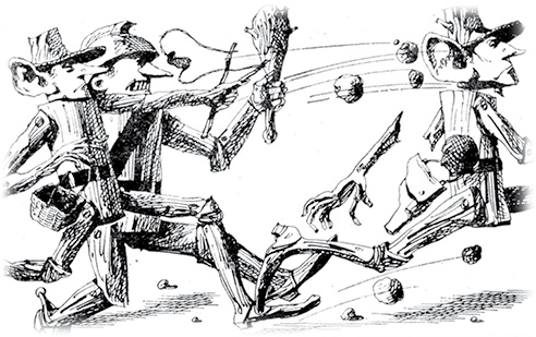 Иллюстрация к книге — Все приключения Элли и Тотошки. Волшебник Изумрудного города. Урфин Джюс и его деревянные солдаты. Семь подземных королей [i_085.jpg]