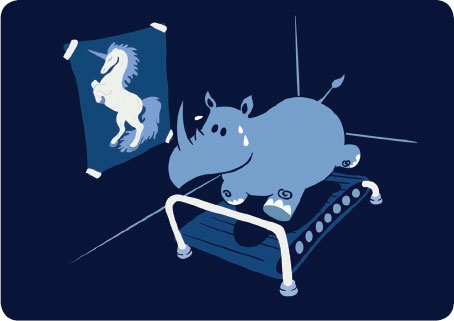 Иллюстрация к книге — От носорога к единорогу. Как провести компанию через трансформацию в цифровую эпоху и избежать смертельных ловушек [i_001.jpg]