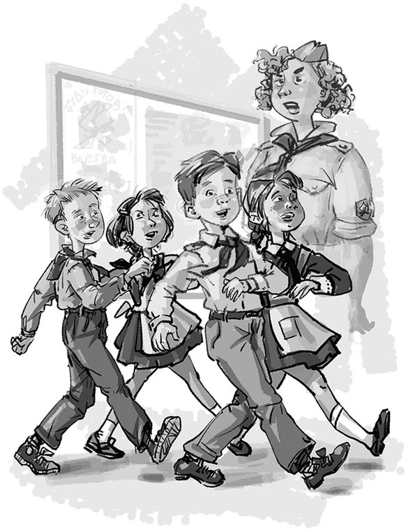 Иллюстрация к книге — Богиня Чортичо. Про черную руку, питонцев, платье в горошек и красивую девочку из прошлого века [img_12.jpg]