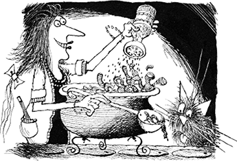 Иллюстрация к книге — Приключения ведьмочки Винни в школе. 4 волшебные истории [i_079.jpg]