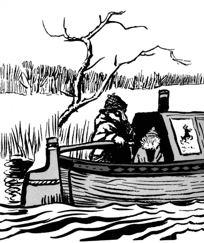 Иллюстрация к книге — Билл Барсук. Зимнее путешествие [i_001.jpg]