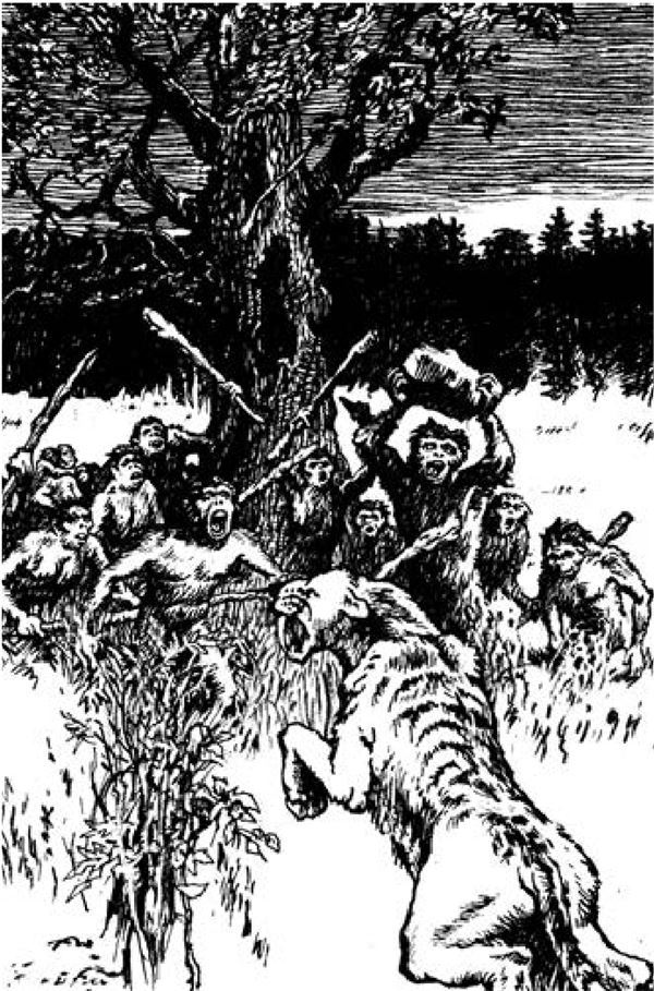 Иллюстрация к книге — Рам и Гау. Повесть об обезьянолюдях [i_003.jpg]