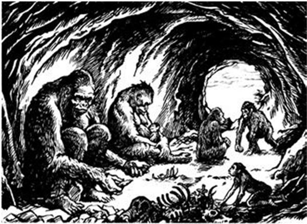 Иллюстрация к книге — Рам и Гау. Повесть об обезьянолюдях [i_007.jpg]