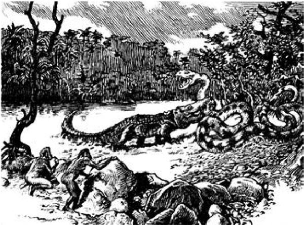 Иллюстрация к книге — Рам и Гау. Повесть об обезьянолюдях [i_013.jpg]