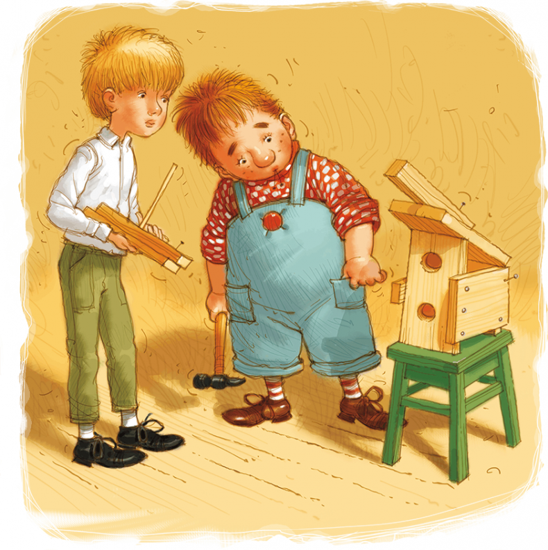 Иллюстрация к книге — Карлсон, который живет на крыше, опять прилетел [i_045.jpg]