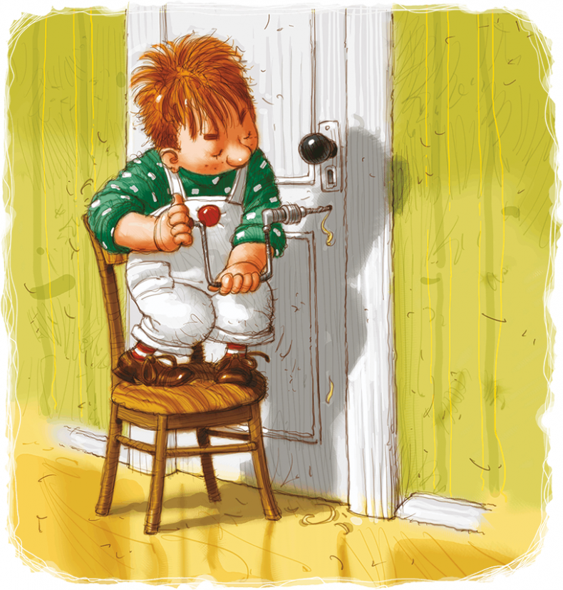 Иллюстрация к книге — Карлсон, который живет на крыше, проказничает опять [i_044.jpg]